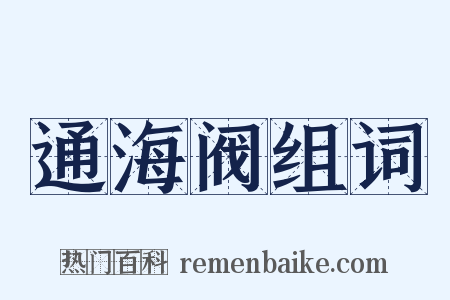 通海阀组词是什么意思的图片